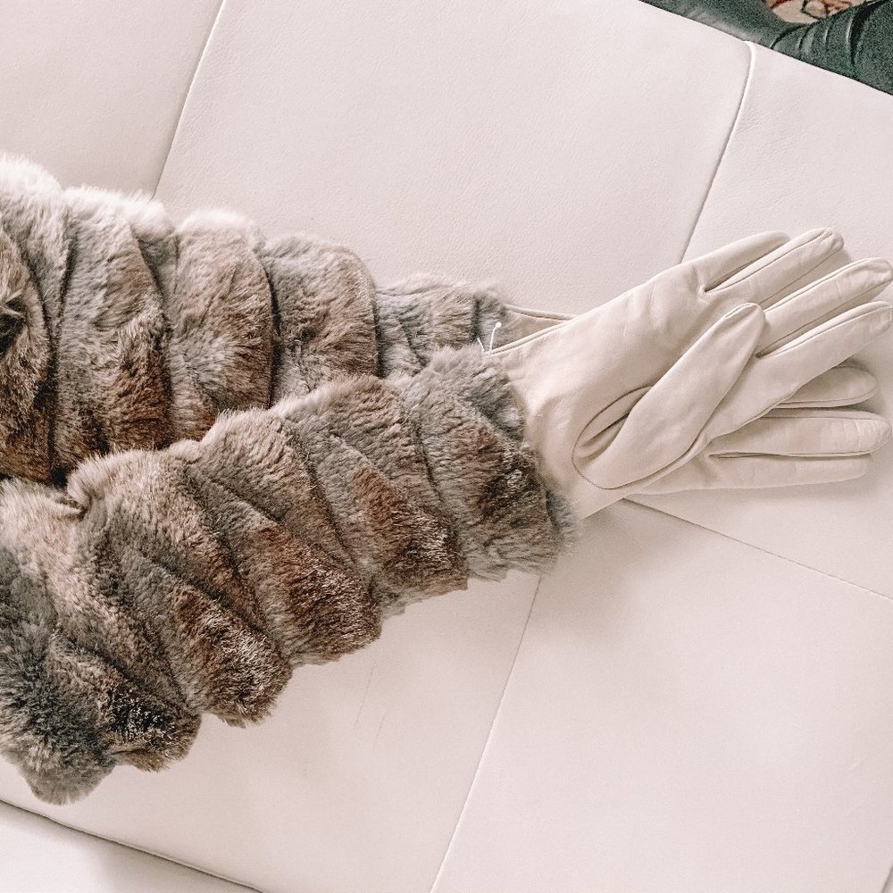 Saks 5th Avenue Genuine Leather Gloves